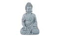 relaxdays Dekofigur Buddha 30cm, Polyresin, Grau