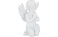 relaxdays Grabengel betend Kunststein, H x B x T:36 x 22,5 x 17 cm