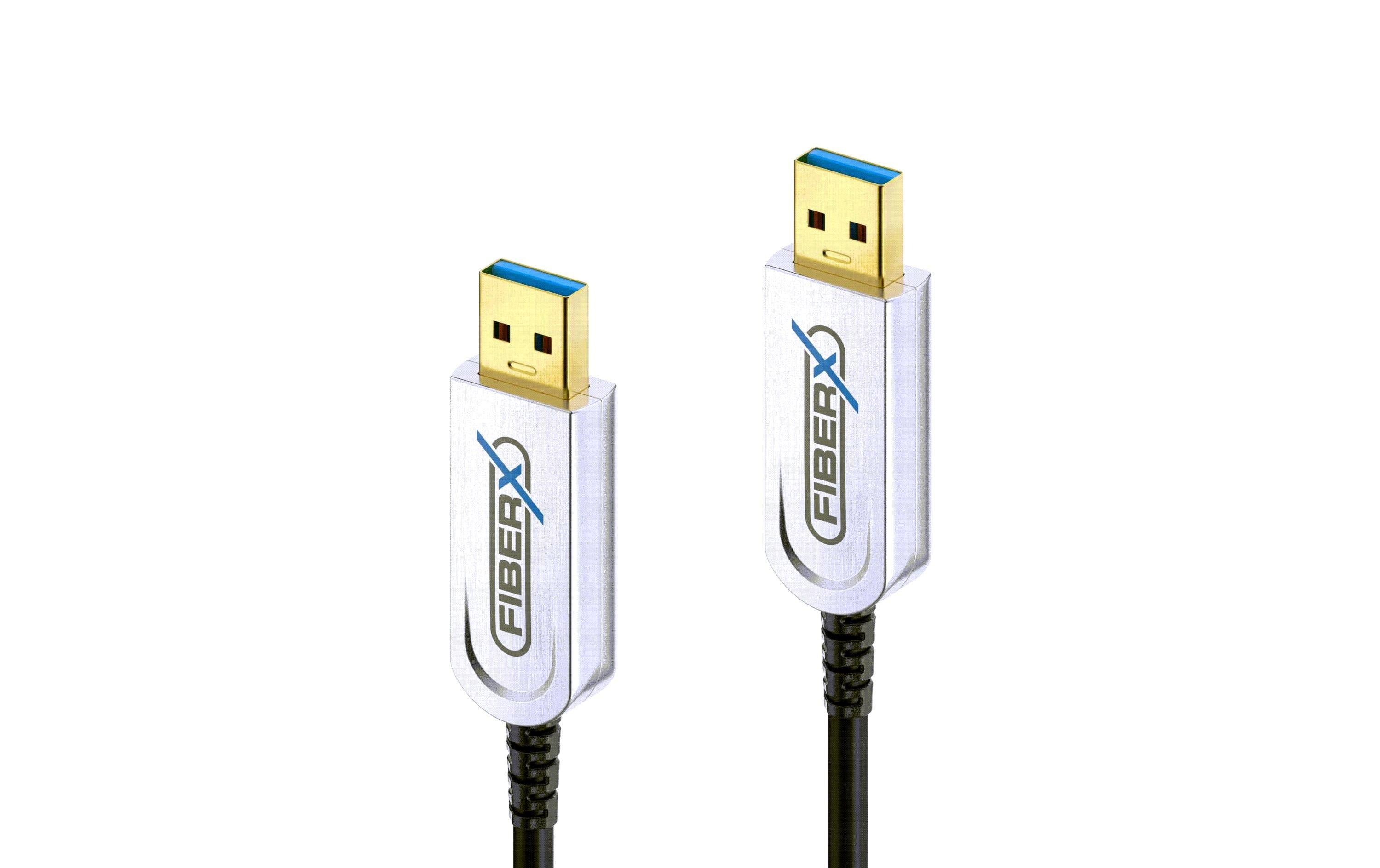 FiberX FX-I640-025 USB 3.2 USB-A AOC Glasfaserkabel - 25 m