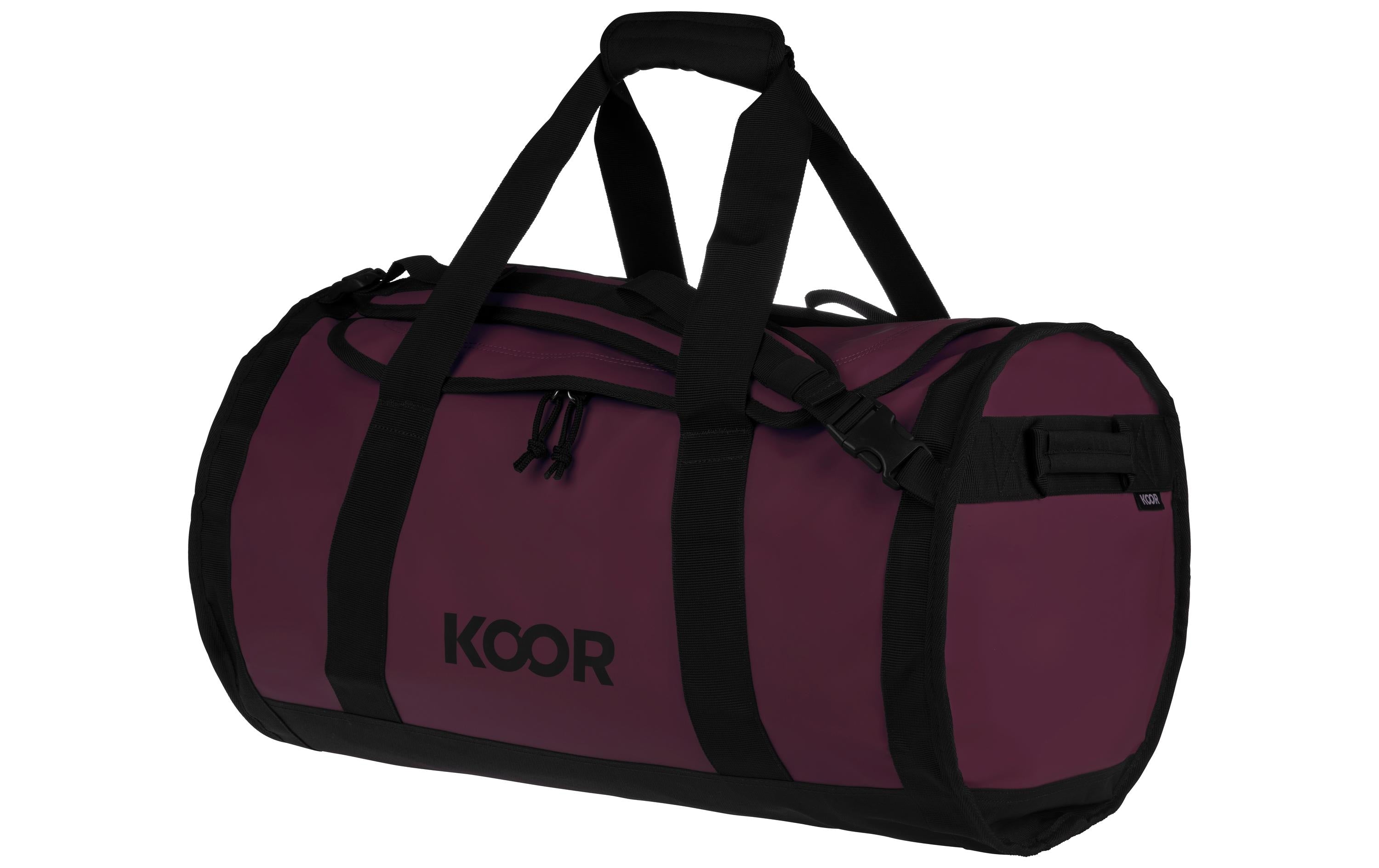 KOOR Dufflebag 50L maroon Rpet, maroon