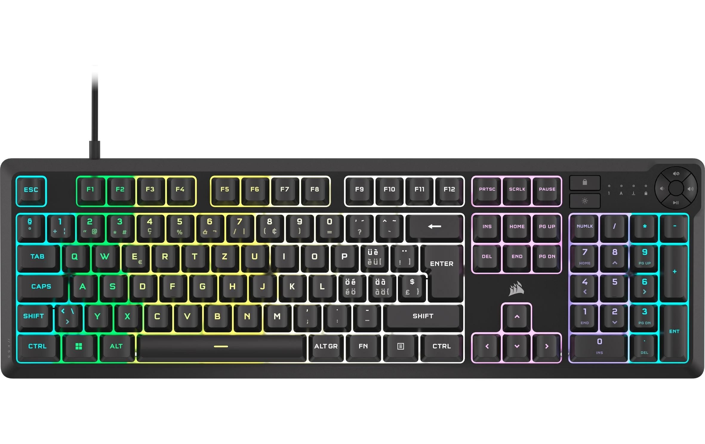 K55 CORE RGB CH Layout, RGB LED