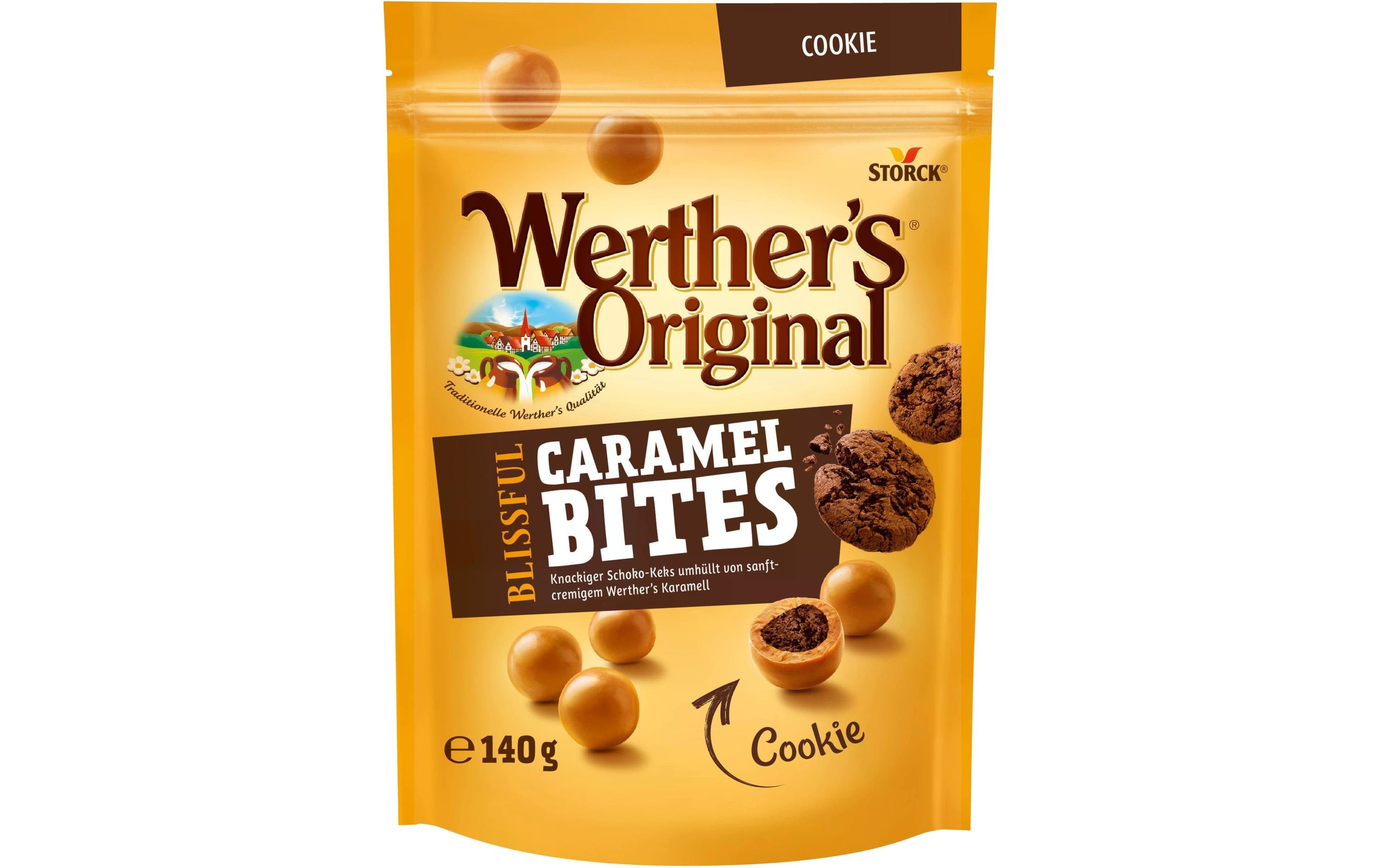 Werthers Caramel Bites Cookie 140g