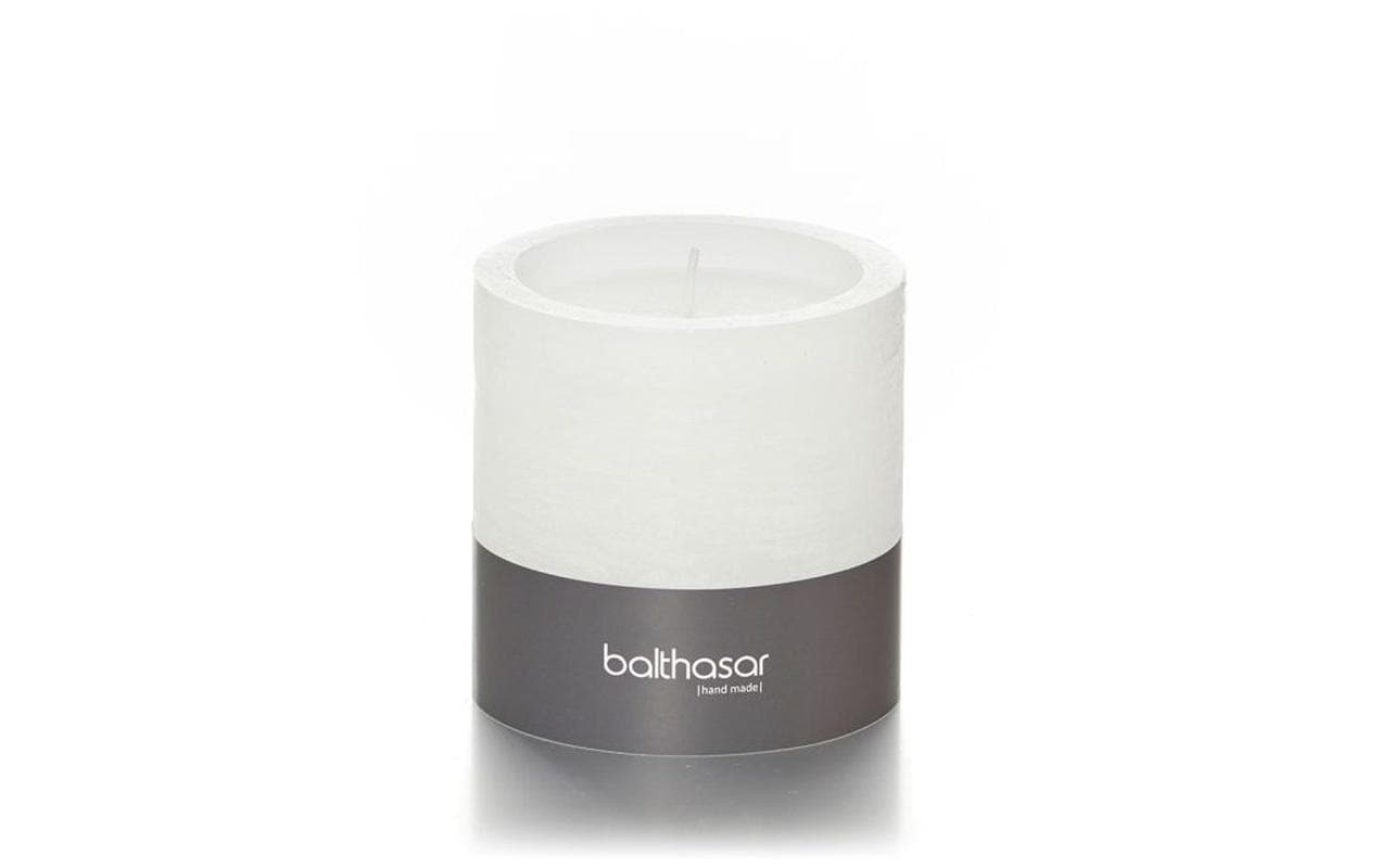 balthasar Kerze Windlicht Rustico Weiss, 10x10 cm (DxH)