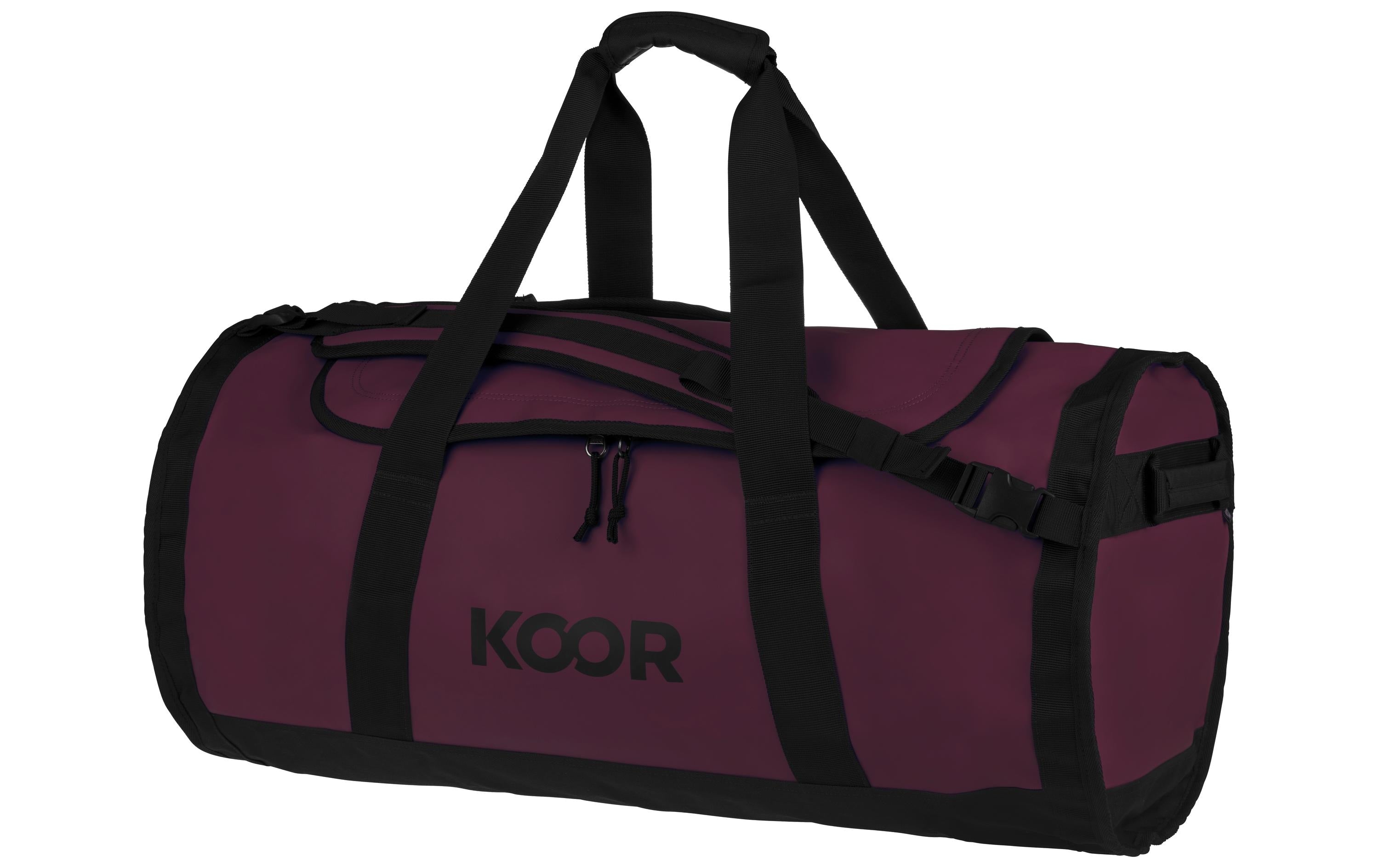 KOOR Dufflebag 70L maroon Rpet, maroon