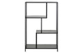 AC Design Regal Seaford MDF/Stahl, 77x35x114 cm, Schwarz