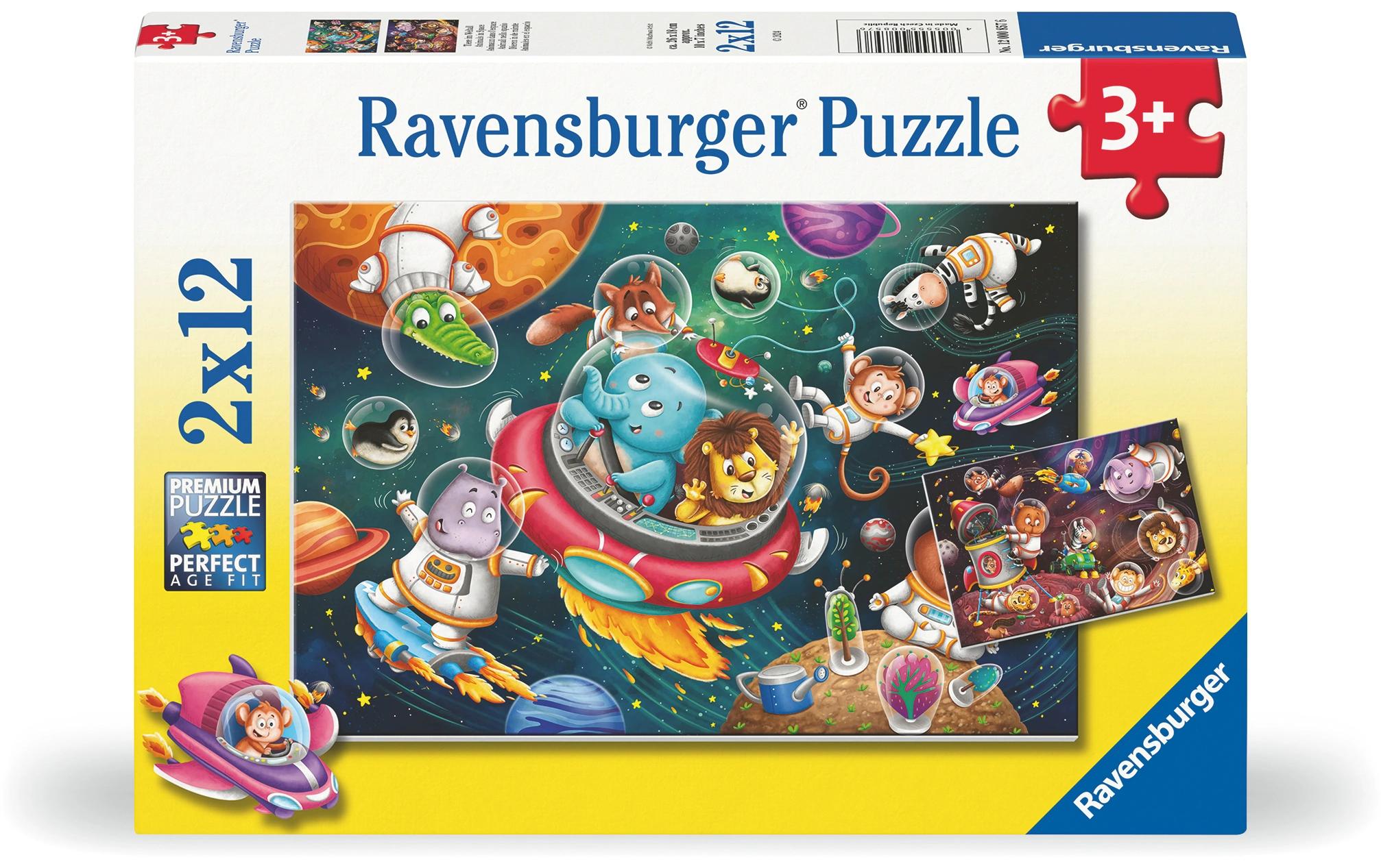 Puzzle Tiere im Weltall Ab 3 Jahre