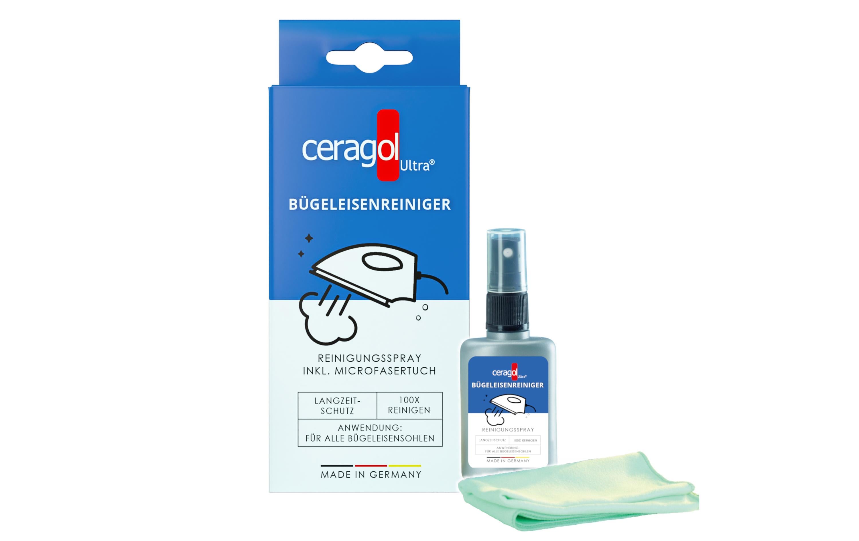 Ceragol Bügeleisenreiniger 50 ml + Tuch