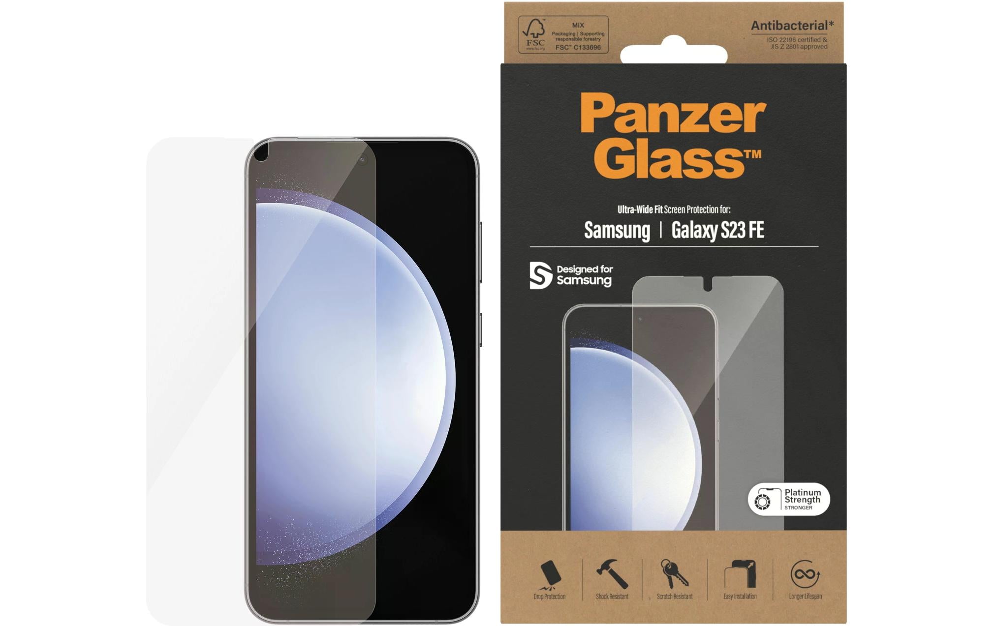 PanzerGlass Displayschutz Ultra Wide Fit Galaxy S23 FE