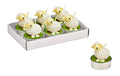 G. Wurm Teelichter Schafe 6er Set, 4x4x4cm