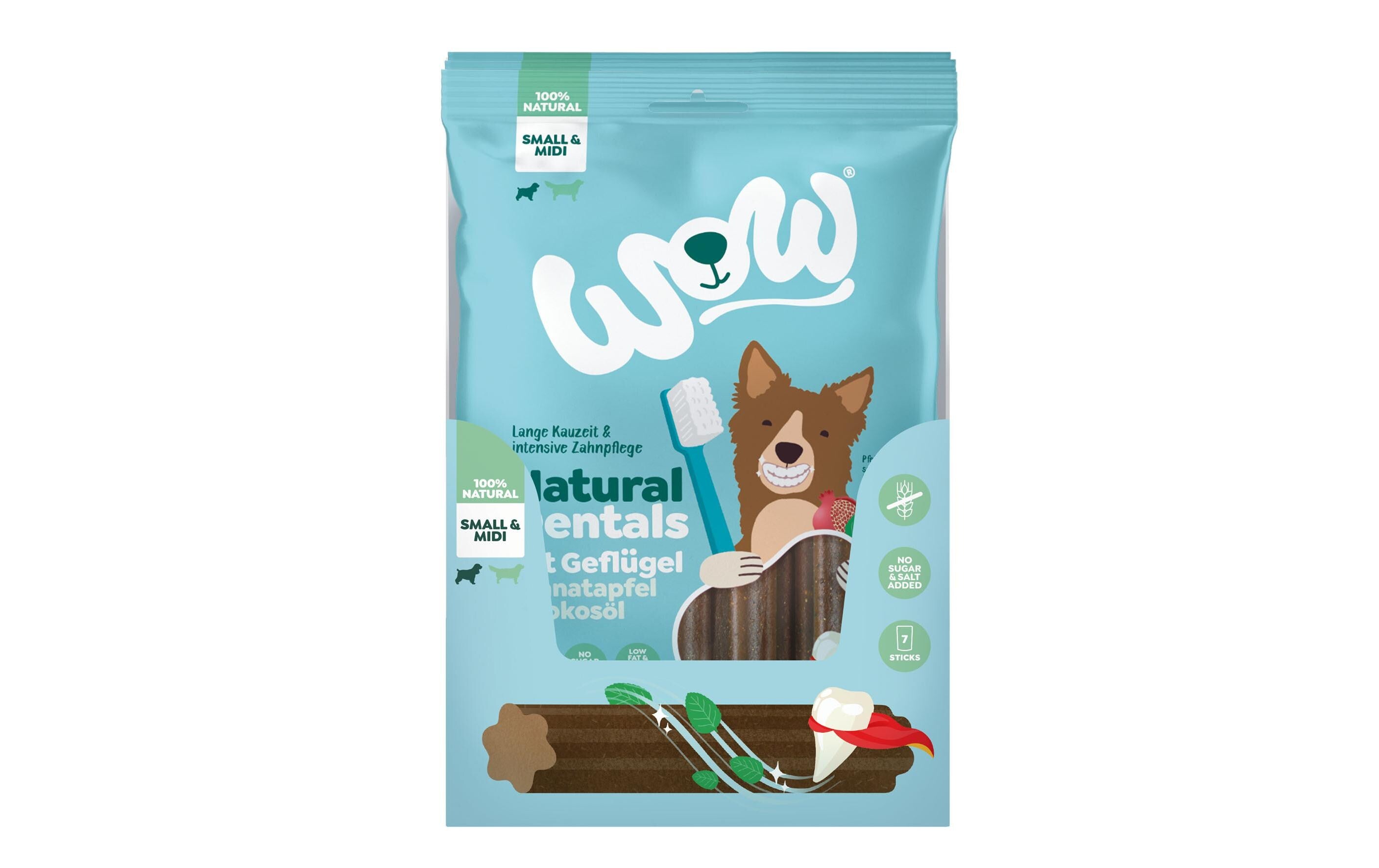 WOW Natural Dentals Geflügel S&M 180g