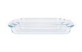 FURBER Auflaufform-Set 3tlg. Eckig Glas,1.6L+2.2L+3L