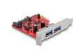 Delock PCI Express Karte x1 Karte zu 2x USB Typ-A Buchse