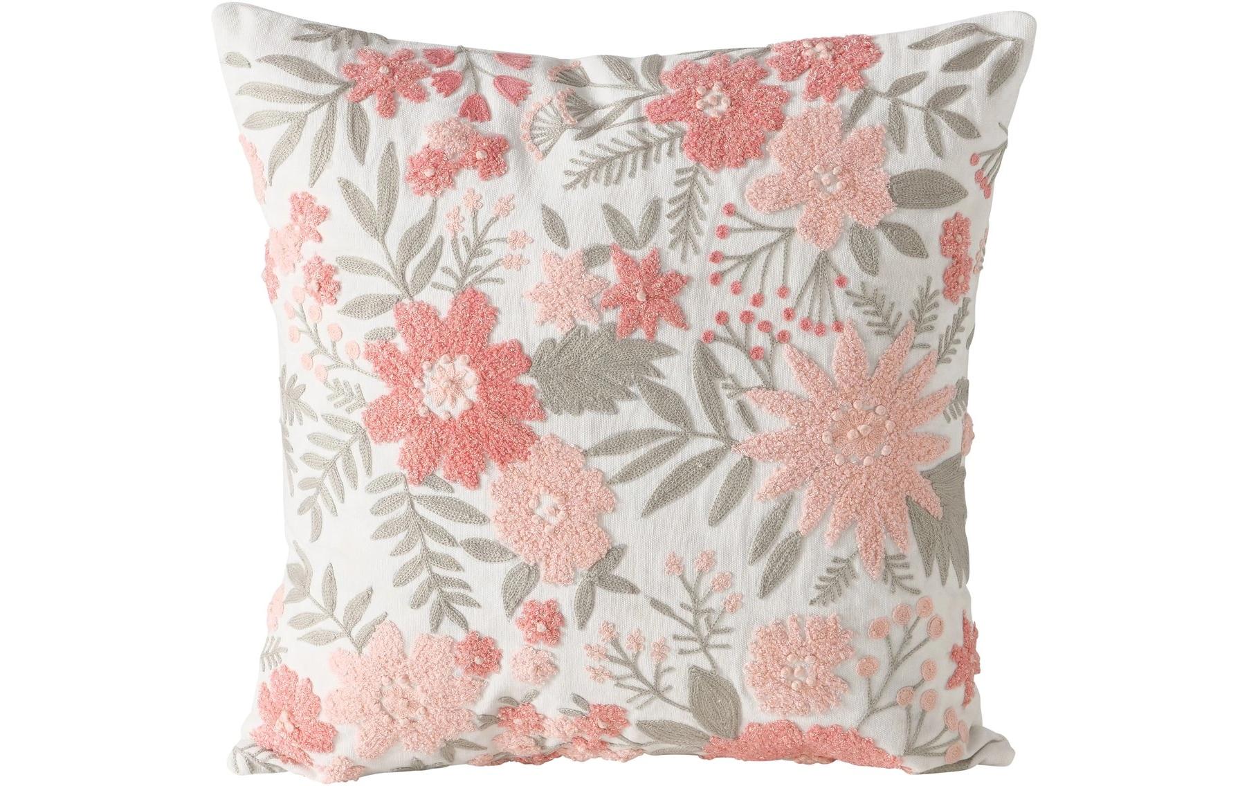 Boltze Kissen Lomna Blume, Baumwolle Füllmaterial:Polyester, L&B:45, H:15cm