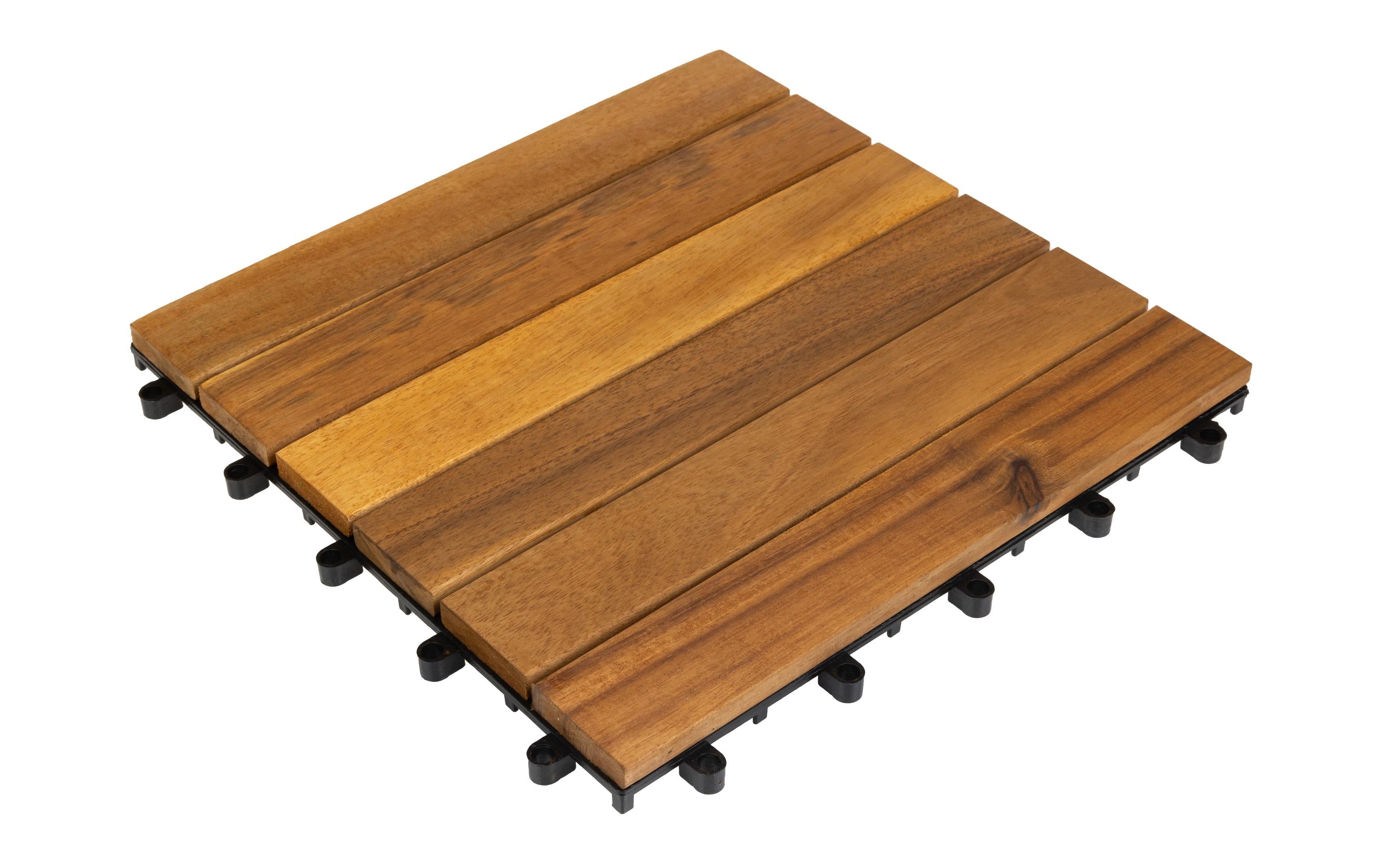 COCON Bodenplatte 6 Latten 30x30cm, 6 Stk. FSC Akazie