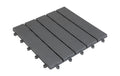 COCON Bodenplatte grau 30x30cm, 6 Stk., PP plastic