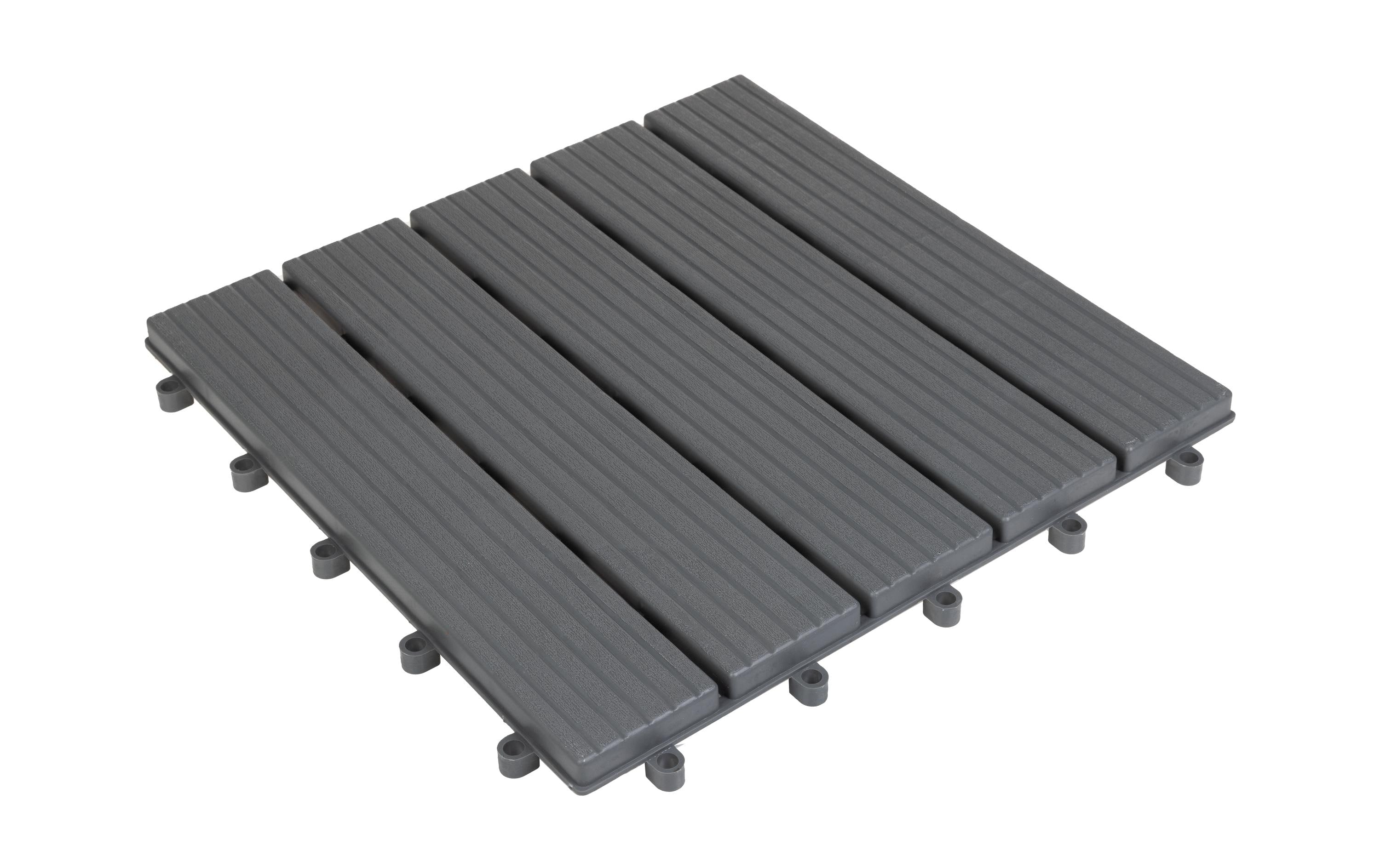COCON Bodenplatte grau 30x30cm, 6 Stk., PP plastic