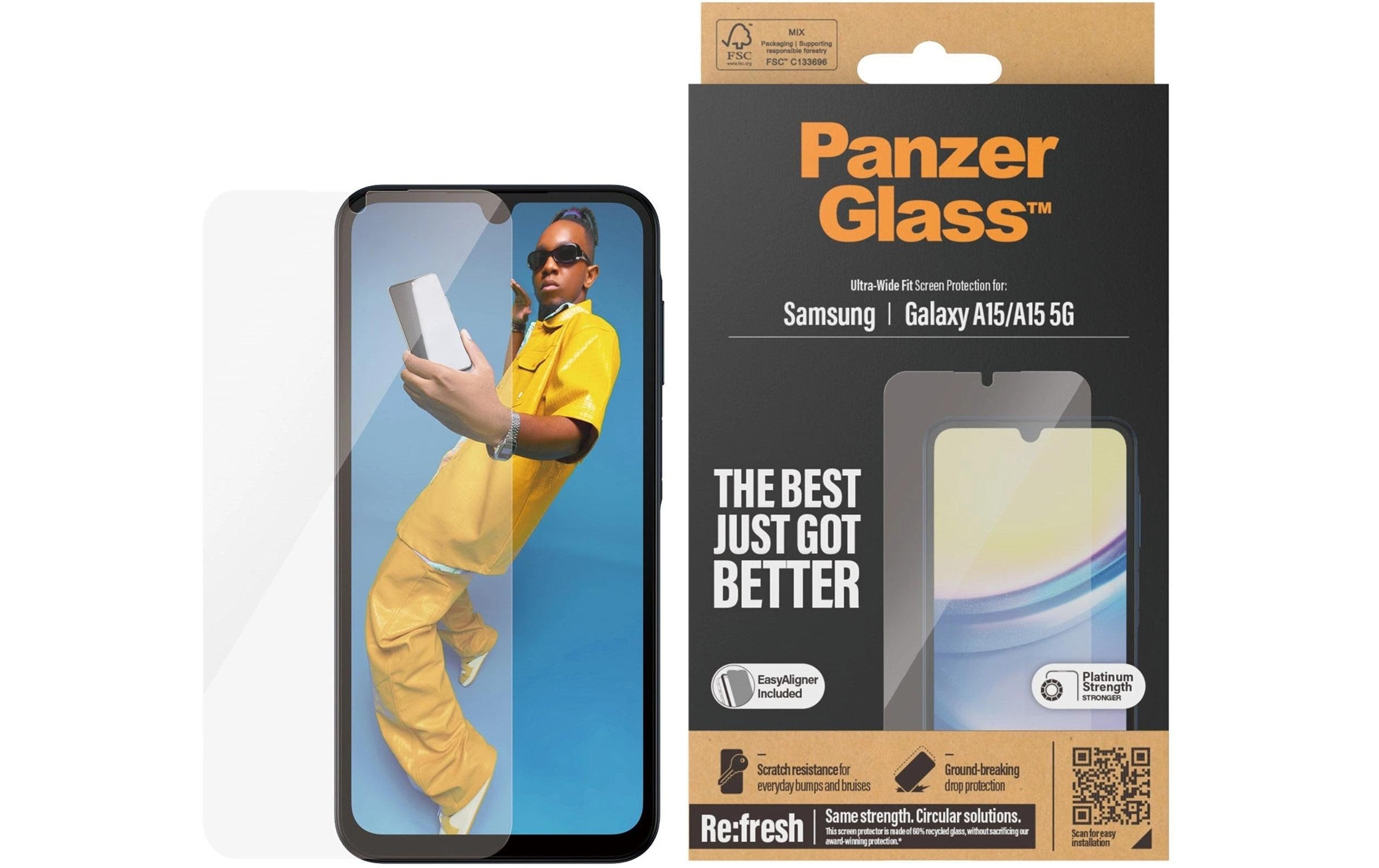 PanzerGlass Ultra Wide Fit Galaxy A15 / A15 5G