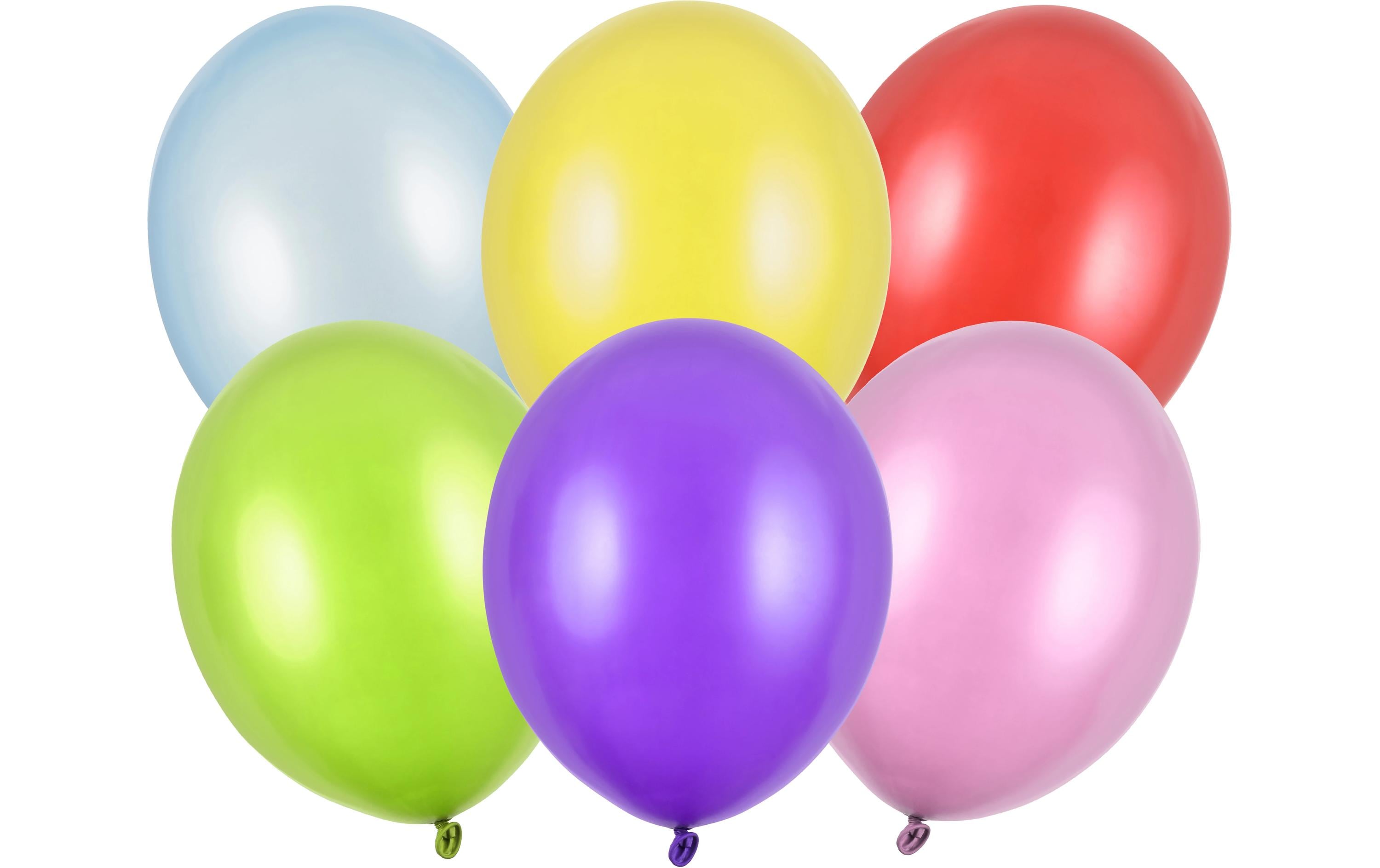 Partydeco Ballons Uni Strong Metallic Mix D: 30 cm, 10 Stück