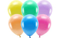 Partydeco Ballons Uni Eco Metallic Mix D: 30 cm, 10 Stück
