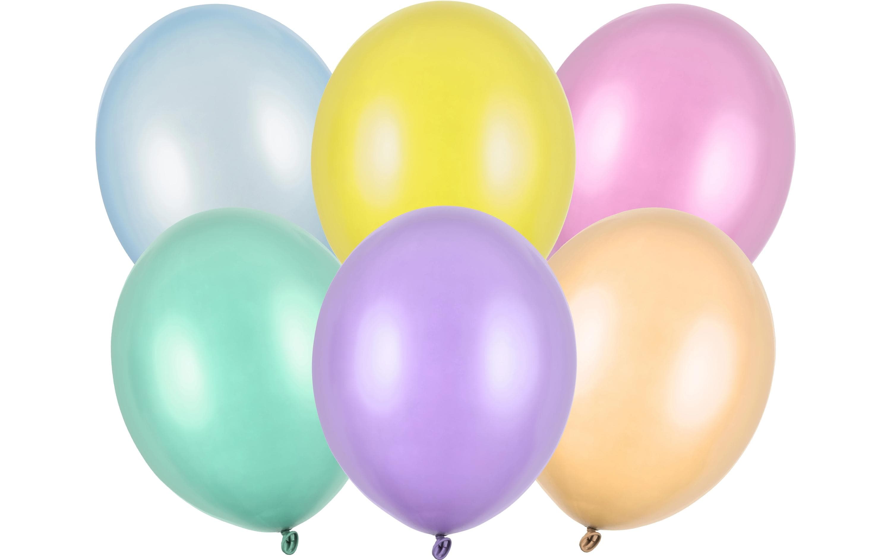 Partydeco Ballons Uni Strong Pearl Mix D: 30 cm, 100 Stück