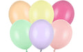 Partydeco Ballons Uni Strong Pastel Mix D: 30 cm, 50 Stück