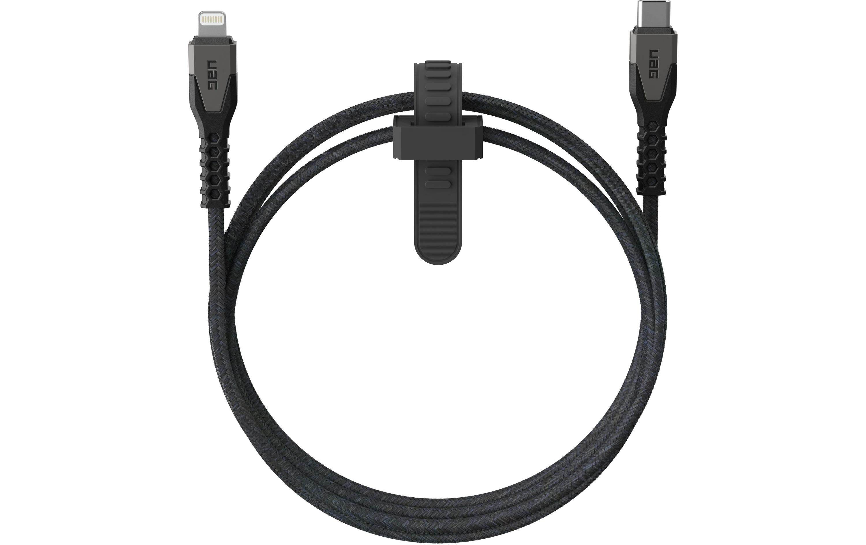 UAG USB-C Lightning Kabel 1.5M bis zu 60W, Black