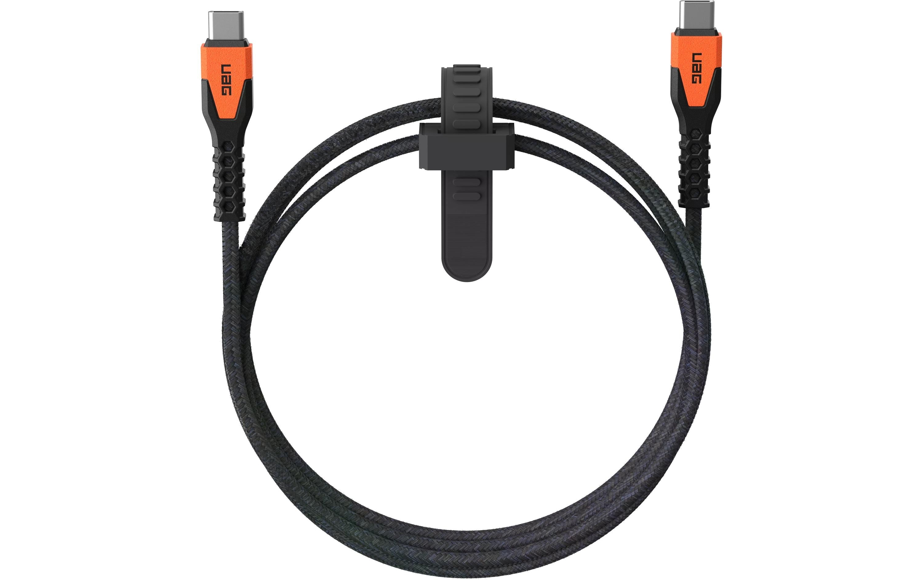 UAG USB-C/USB.C Kabel 1.5M bis zu 60W, Black/Orange