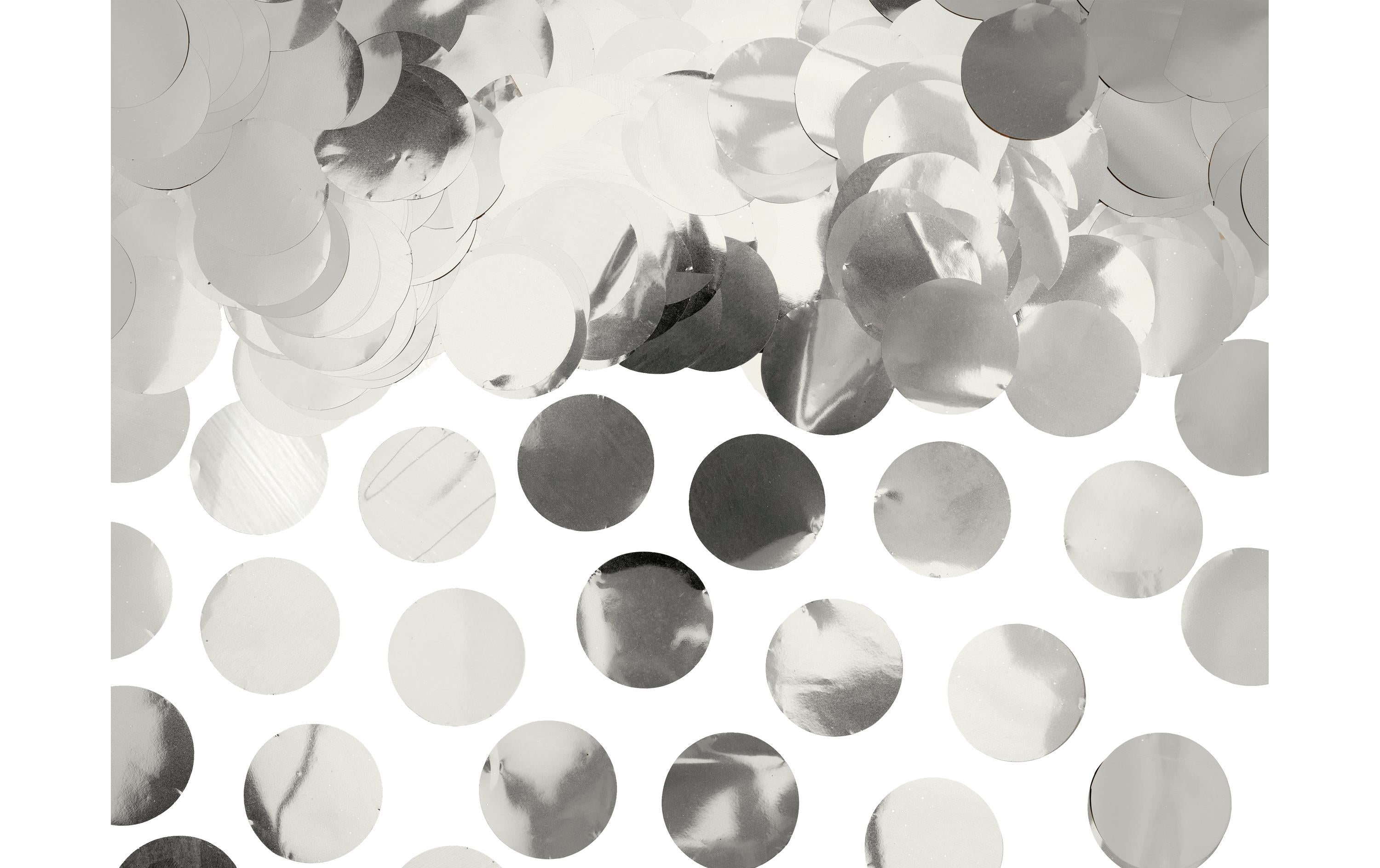 Partydeco Konfetti Kreise silber, 15g