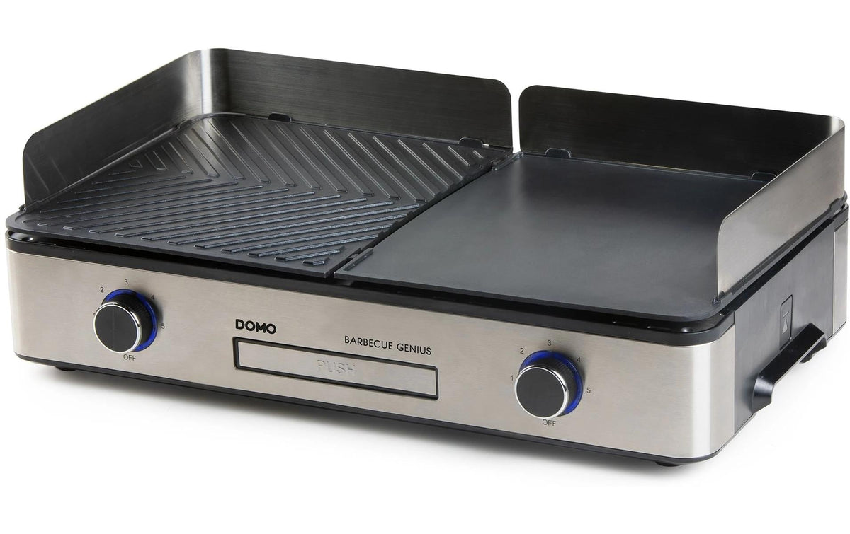 Domo Elektrogrill Tisch DO9259G 230V, 2400W, 2 Zonen, Stufenlos regelbar