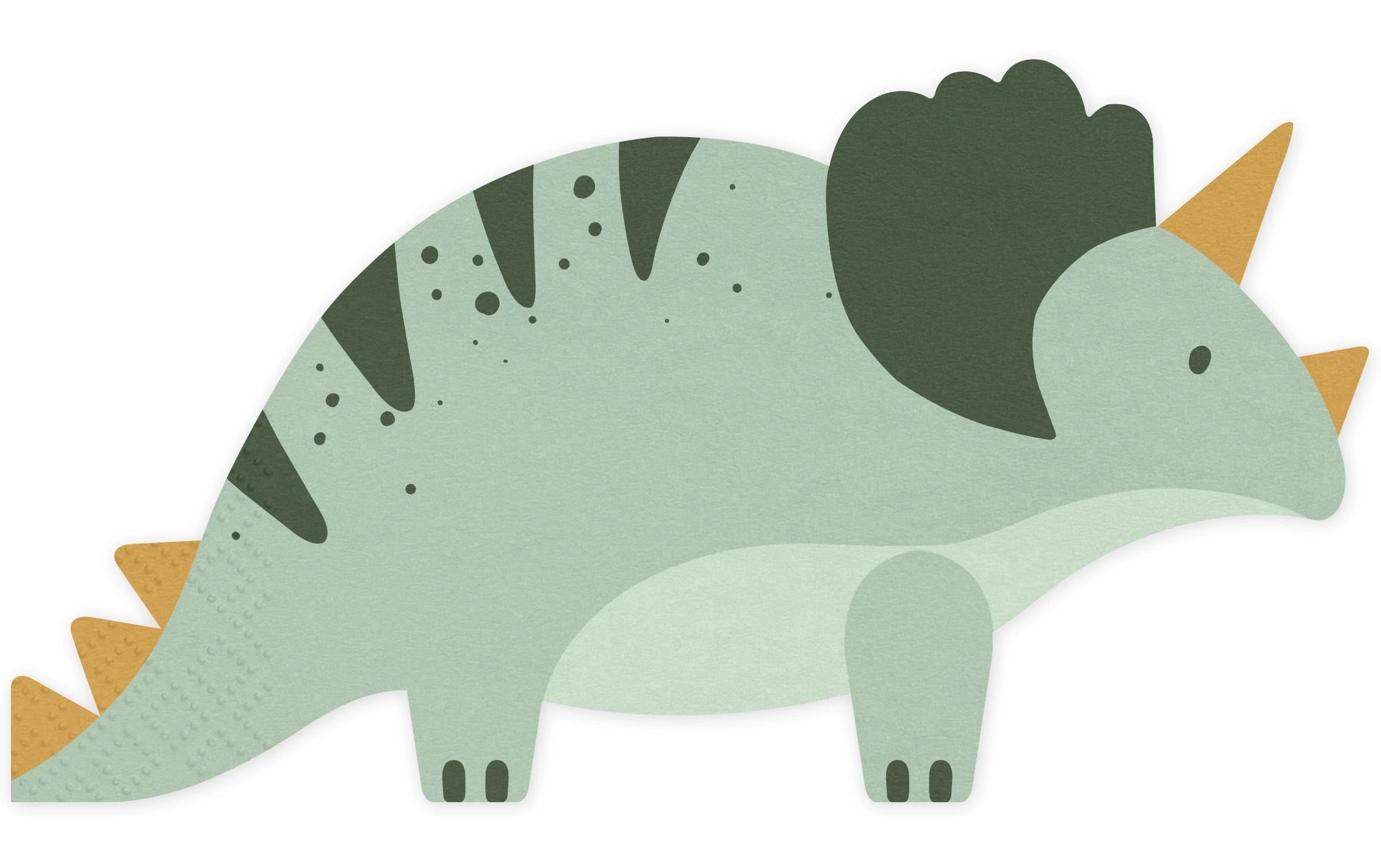 Partydeco Servietten Triceratops mix, 18x10 cm, 12 Stück