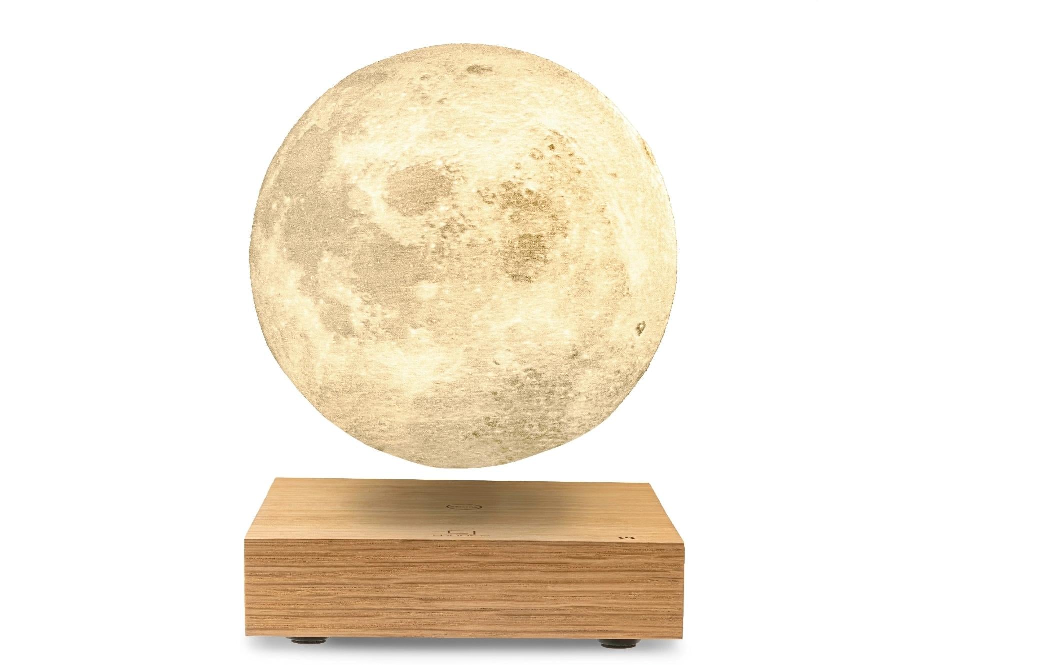 Gingko Stimmungslicht Smart Moon Eschenholz, 3D Mond D 14cm, inkl. Adapter