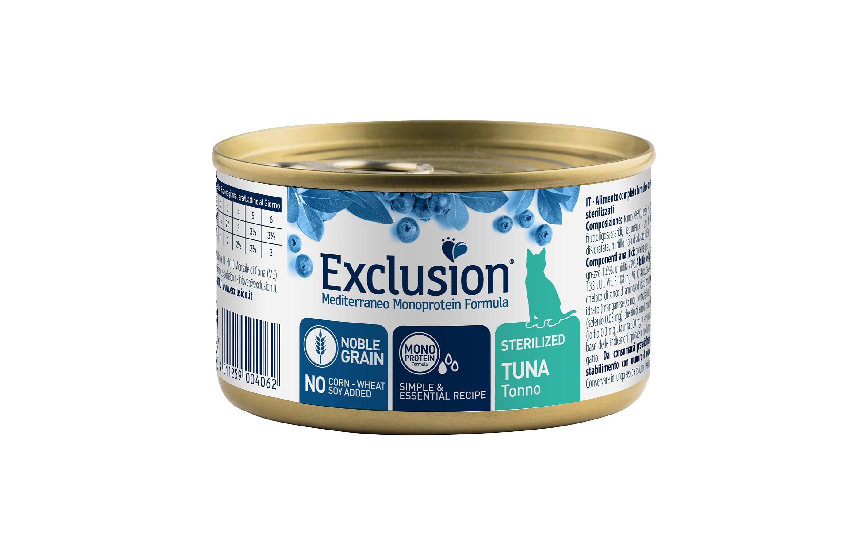 Exclusion Cat Sterilized Tuna 85g Mediterraneo Monoprotein