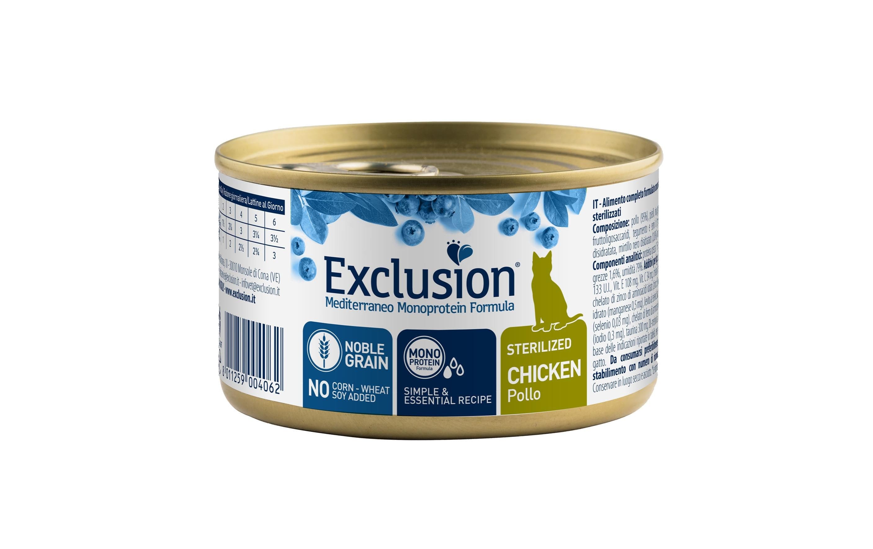 Exclusion Cat Sterilized Chicken 85g Mediterraneo Monoprotein