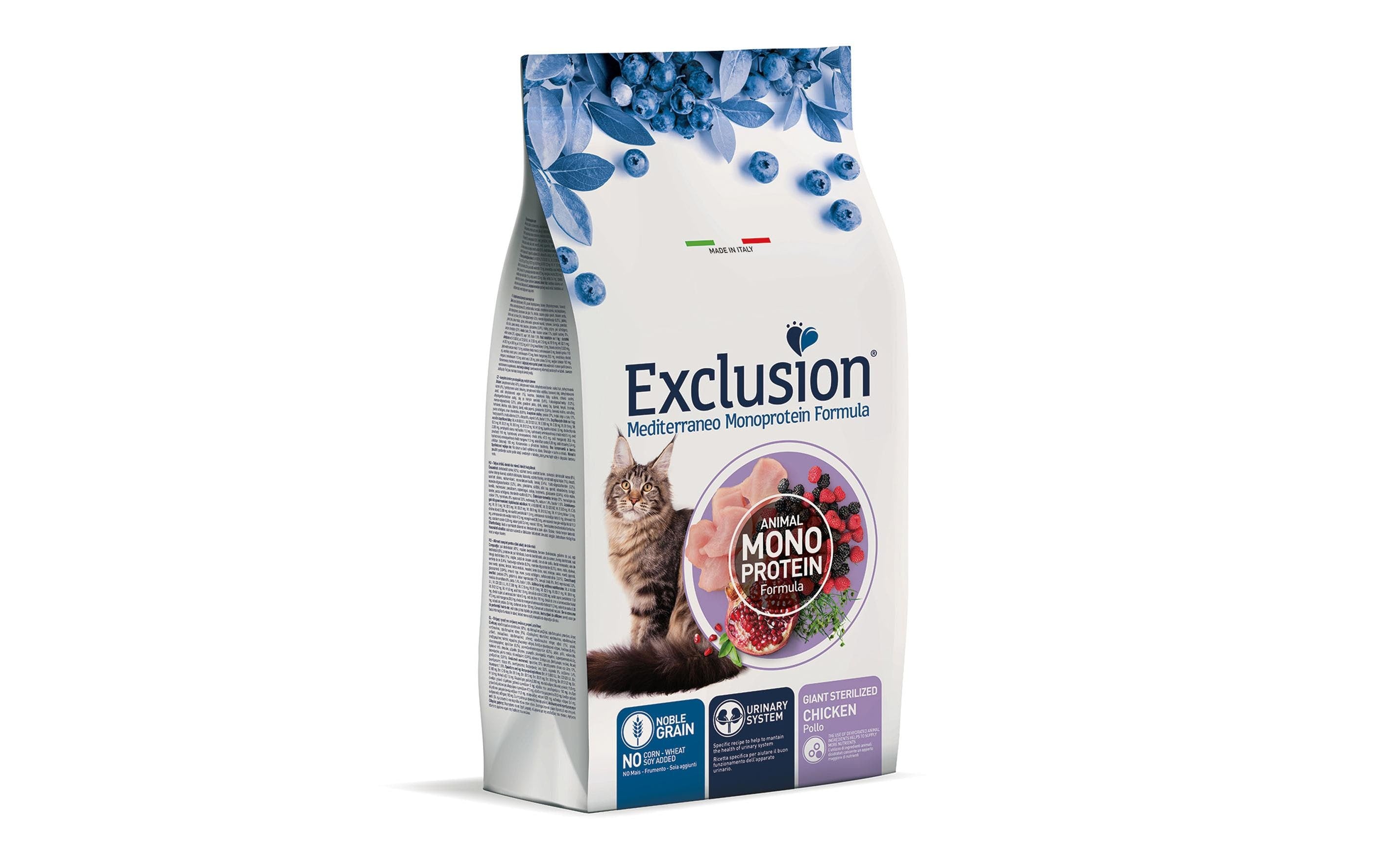 Exclusion Cat Giant Steril. Chicken 1.5kg Mediterraneo Monoprotein