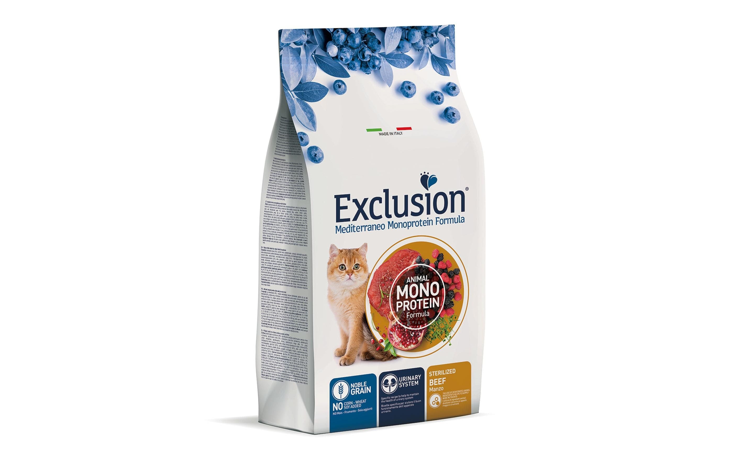 Exclusion Cat Sterilized Beef 12kg Mediterraneo Monoprotein