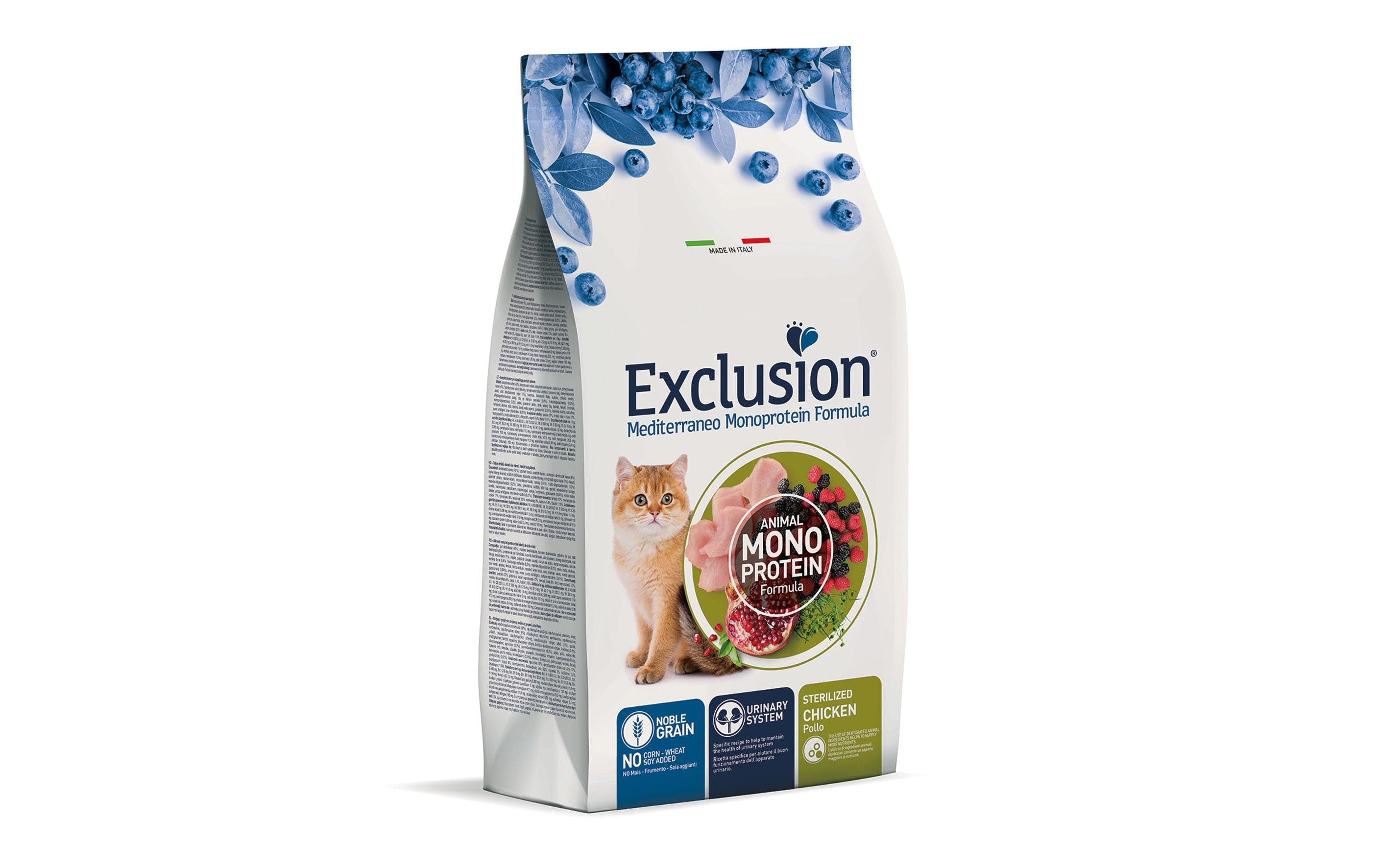 Exclusion Cat Sterilized Chicken 1.5kg Mediterraneo Monoprotein