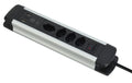 Schönenberger ALU Steckdosenleiste 4xT13, 2xUSB A 1xUSB C mit Schalter, 2ml