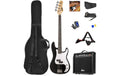 MAX GigKitBl Bass Gitarrenset, schwarz