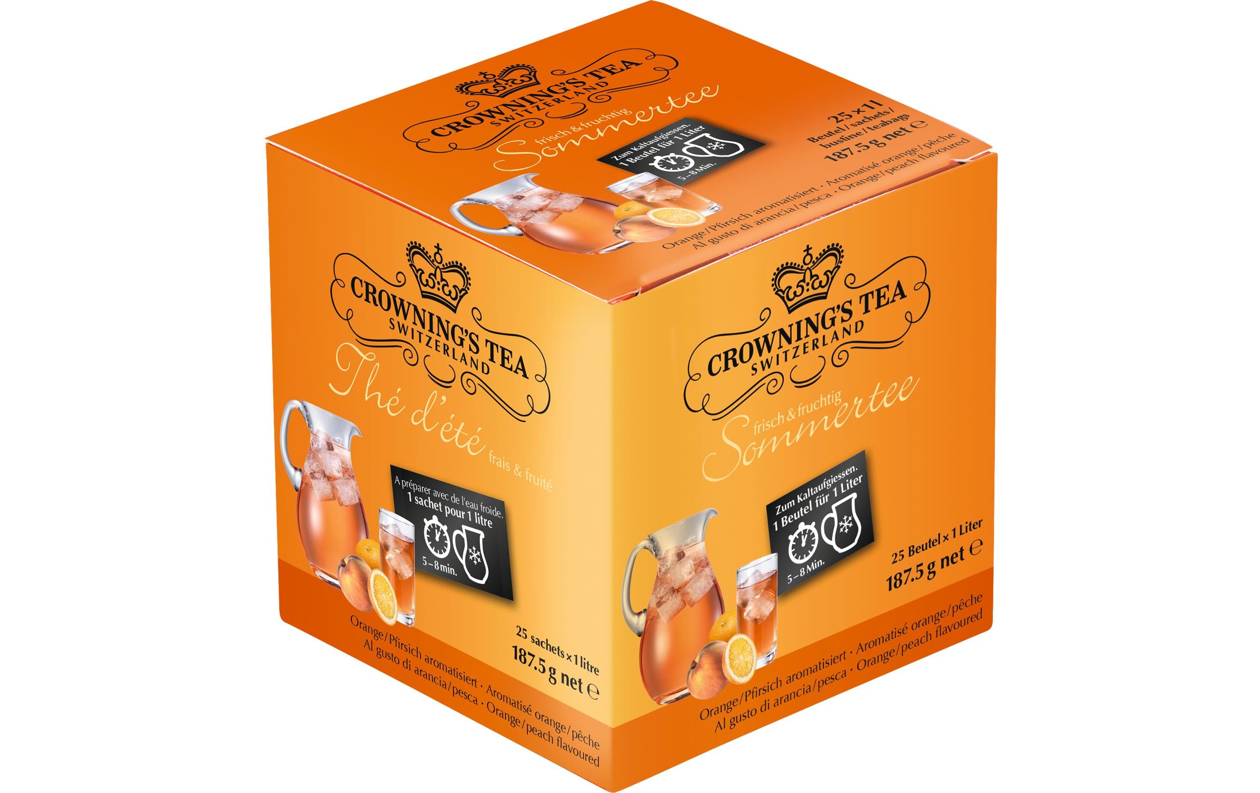 Teebeutel Orangen-Pfirsich 25 Beutel