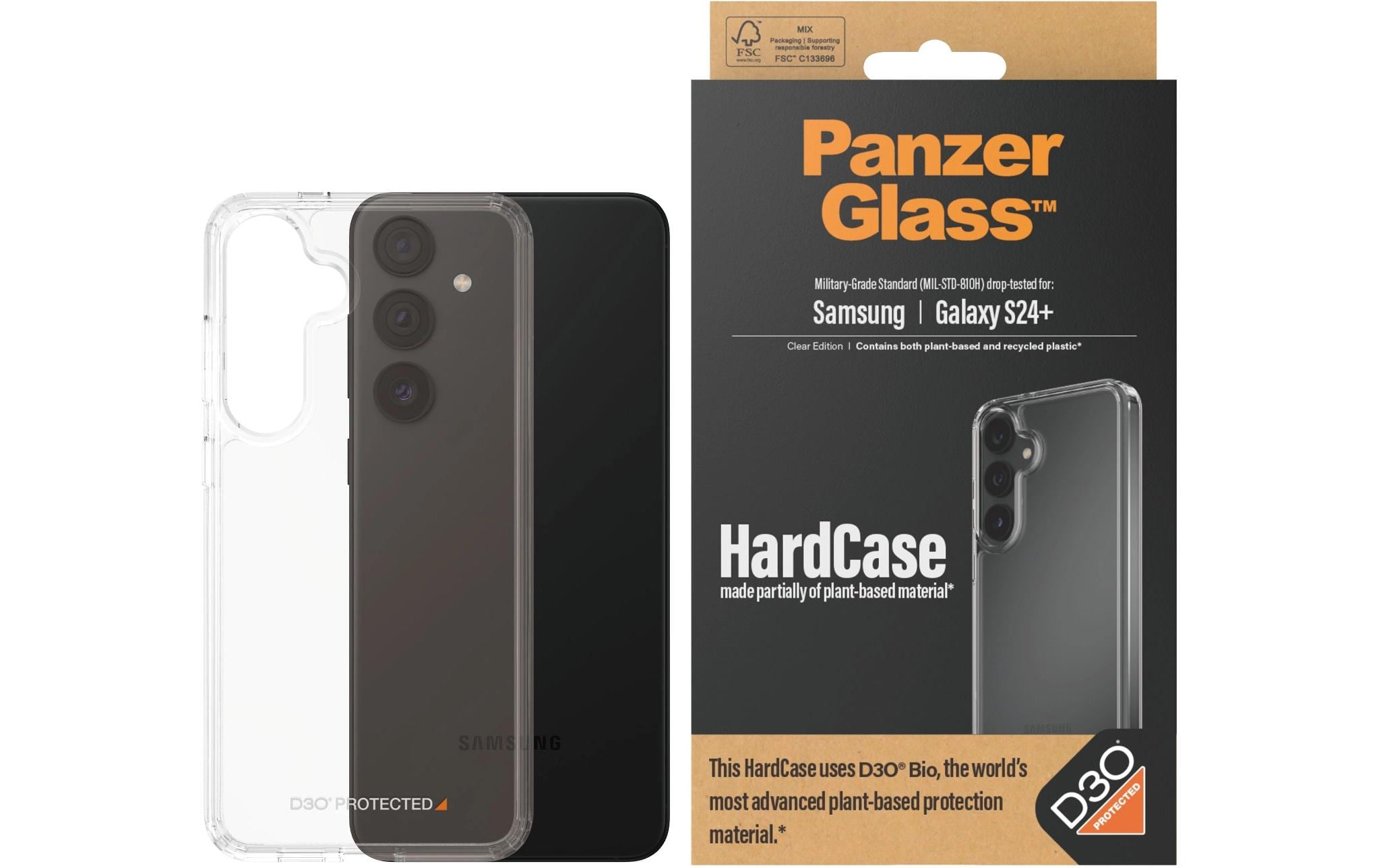 PanzerGlass Hardcase, D3O, Transparent Galaxy S24+