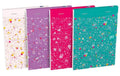 Oxford GO Floral Notizblock A6 80 Blatt, liniert 6mm