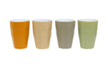 FURBER Becher 4er Set 330ml Farbig Porzellan, 330ml