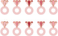 Partydeco Glasmarker Ringe mix, 4x6.5 cm, 10 Stück