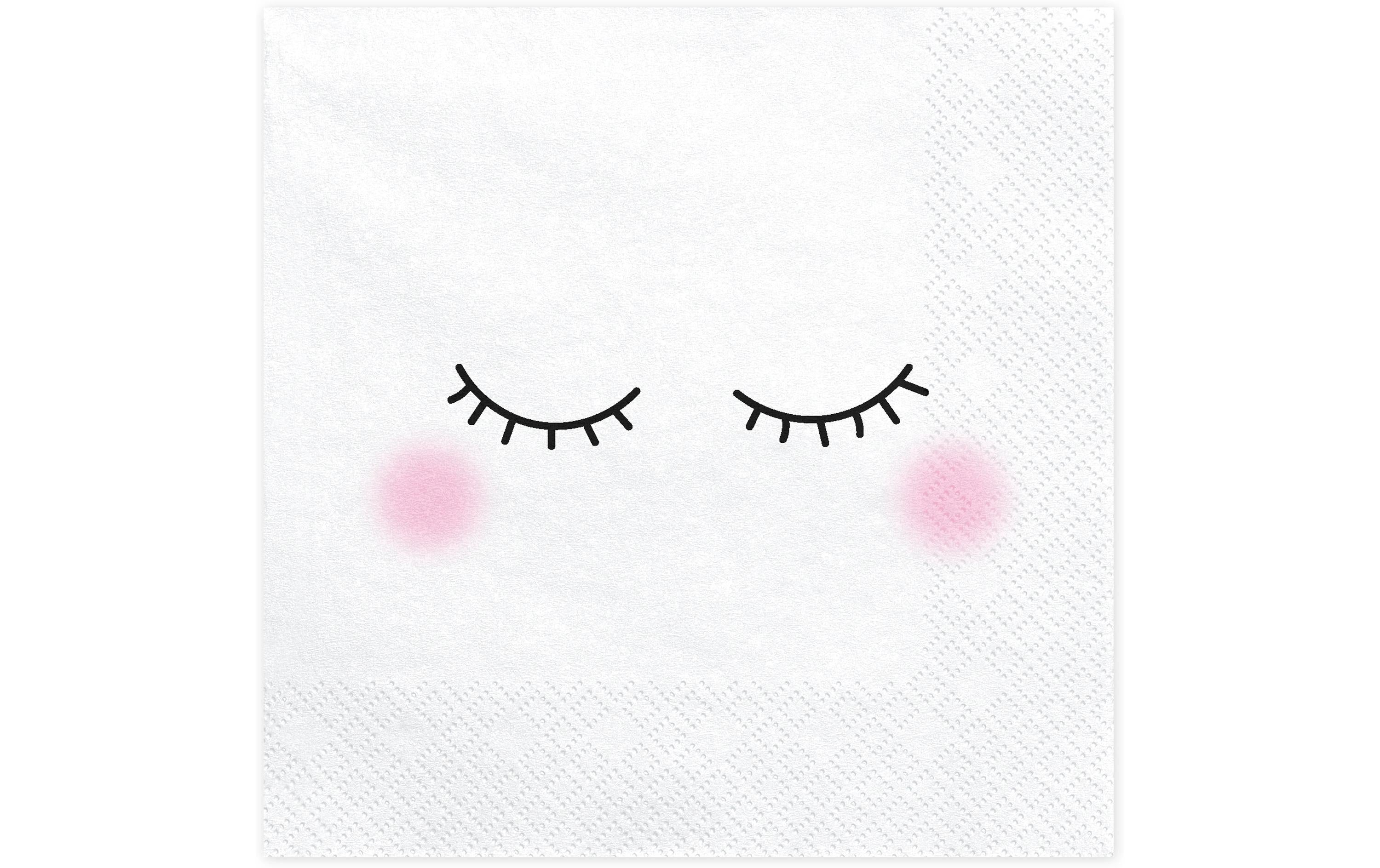 Partydeco Servietten Smiley 33x33cm, 20 Stück