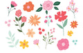 Partydeco Tattoos Blumen mix