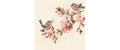 B+C Servietten Cherry Blossom Love 33x33 cm, 20 Stück