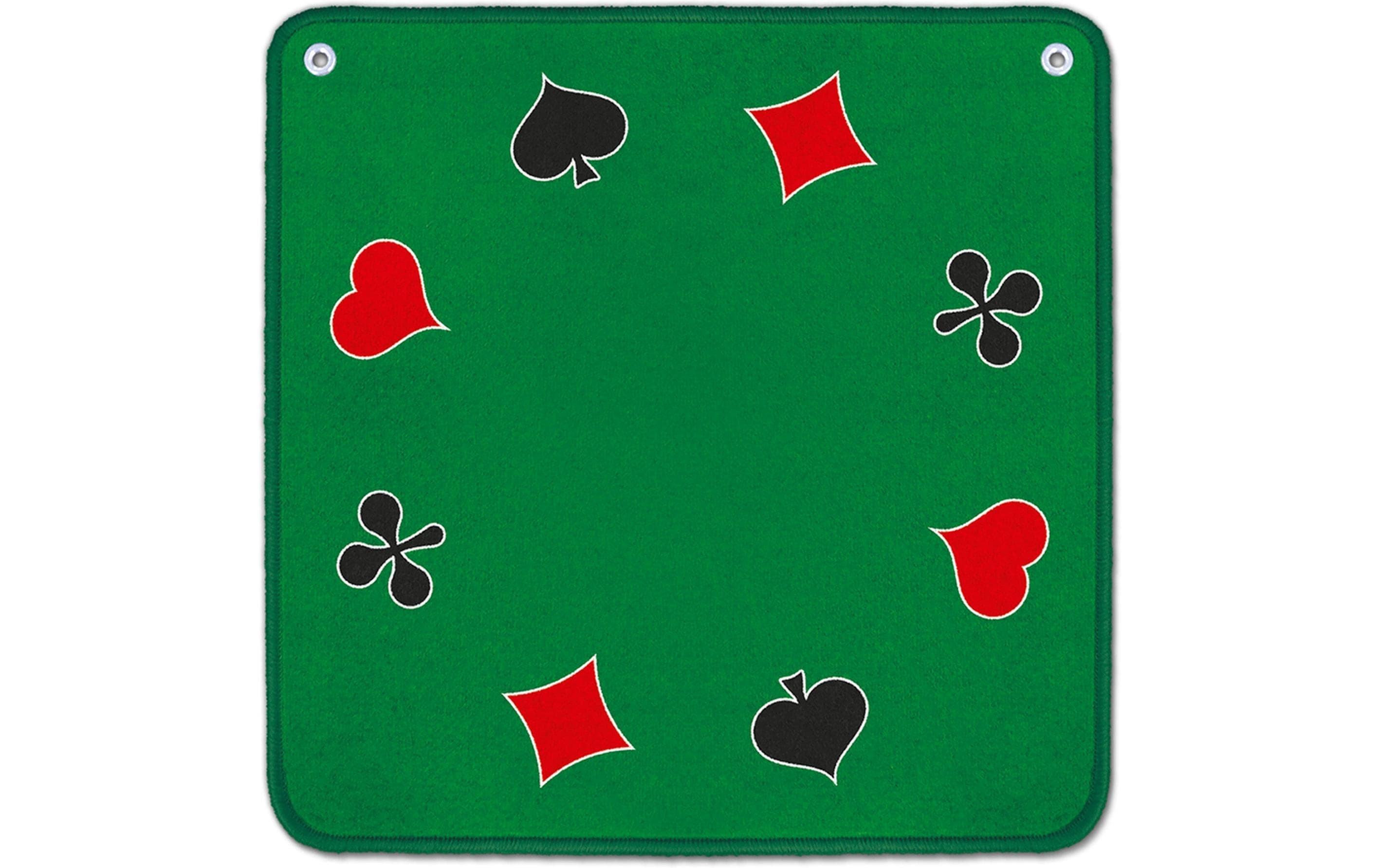 Jassteppich grün mit französischen Motiven