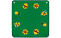 Jassteppich grün mit deutschen Motiven