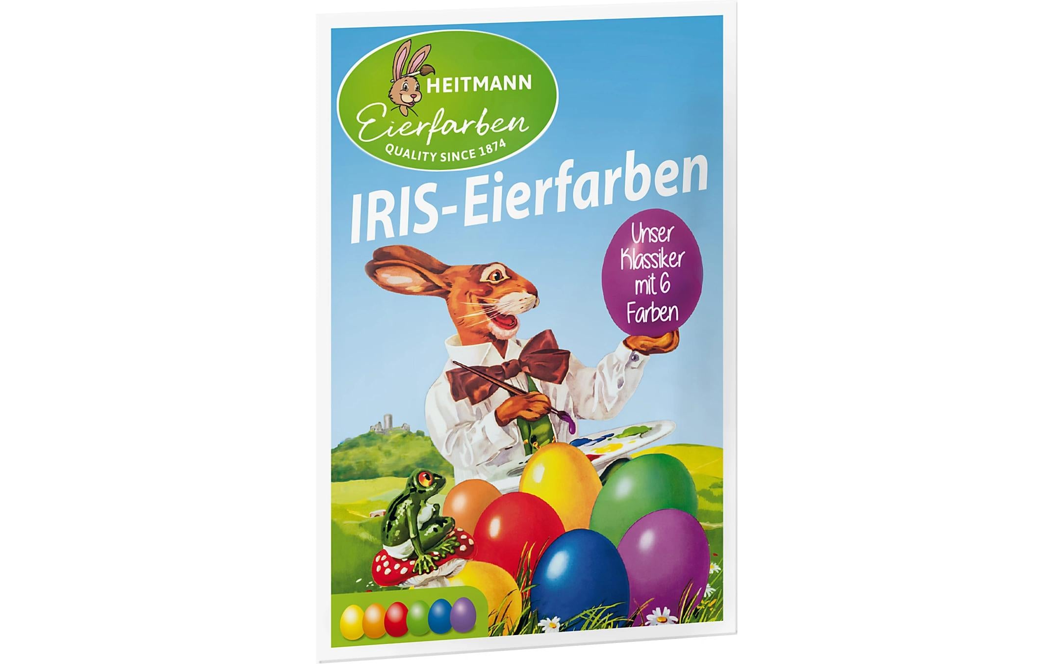 B&H Eiermalfarben Iris Färbetabletten rot, orange, grün, blau,gelb