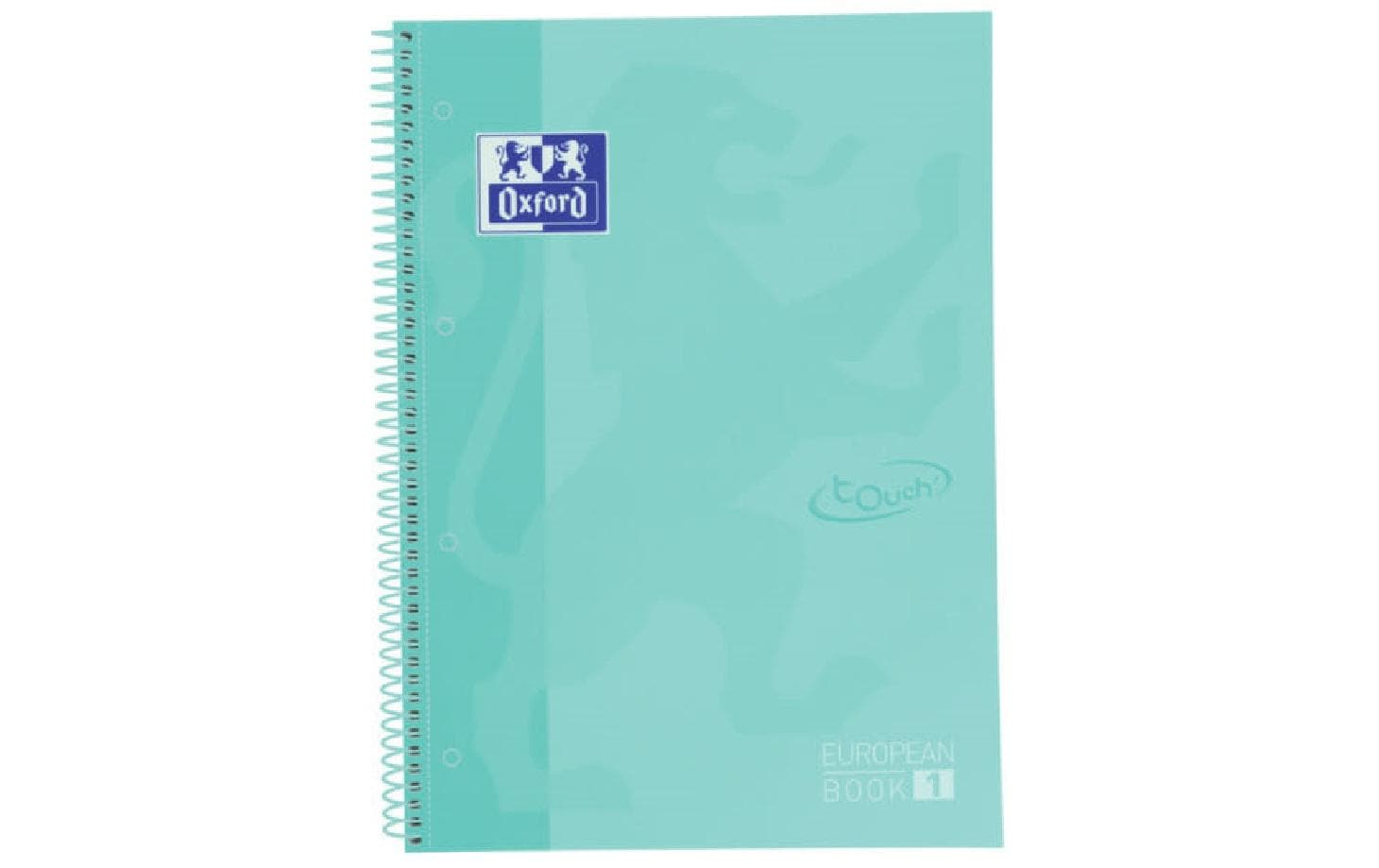 Oxford School Touch Collegeblock A4+ Hardcover, liniert, 80 Blatt, pastellmint